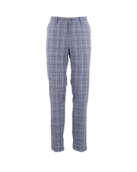 Shop ETRO  Pantalone: Etro pantaloni con motivo check.
Vestibilità Regular.
Chiusura con bottone e cerniera nascosta.
Tasche laterali.
Tasche posteriori a filetto con bottone.
Composizione: 51% lana, 30% cotone, 19% poliammide.
Made in Italy.. MREA0005 99TTB58-S9883